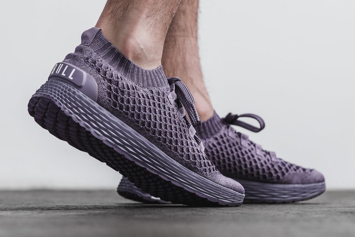 Nobull Knit Runner Men's Running Shoes Purple | Australia (YE5308)
